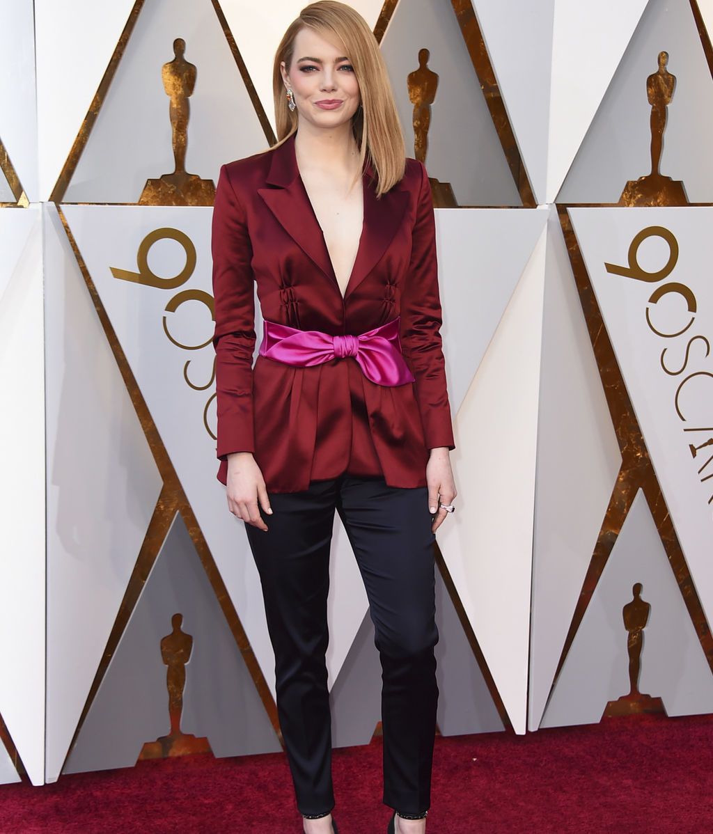 Emma Stone vestida de Louis Vuitton