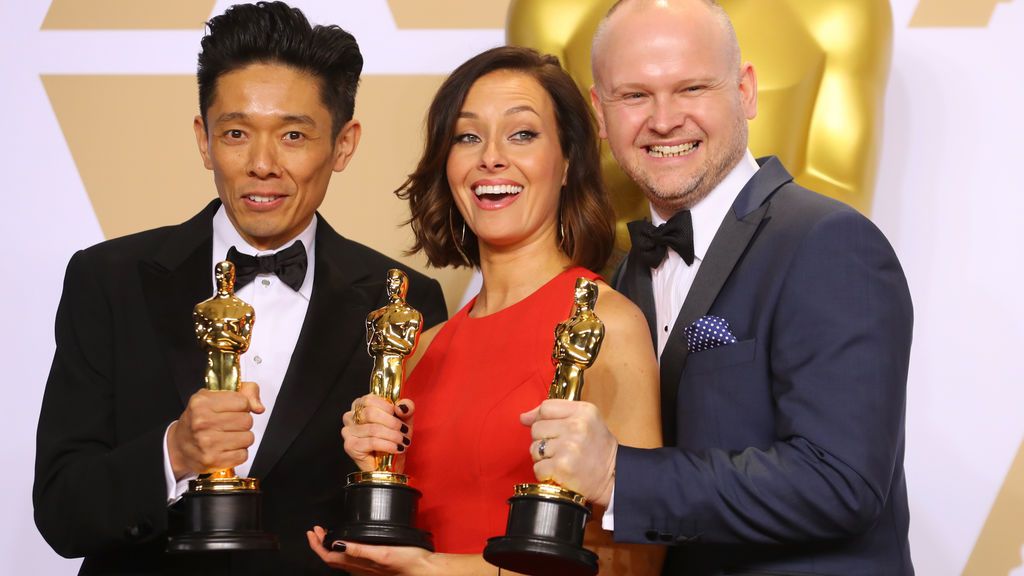 Kazuhiro Tsuji, Lucy Sibbick y David Malinowski ganan el Oscar al mejor maquillaje y peluquería por 'El instante más oscuro'