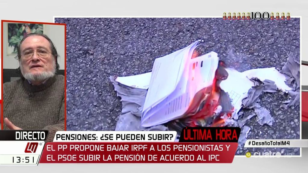 S.Niño Becerra: "Recuperando la décima parte del fraude fiscal, se podrían revalorizar de sobra las pensiones"