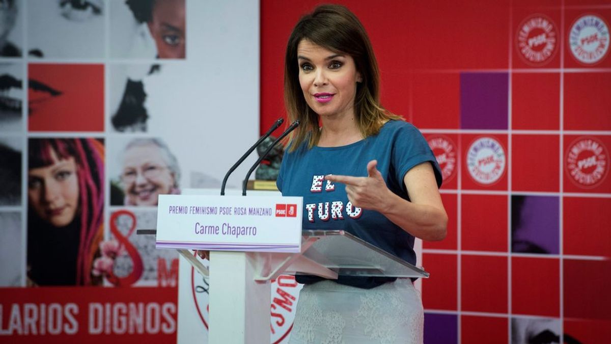 Carme Chaparro, recibe el Premio Feminismo PSOE