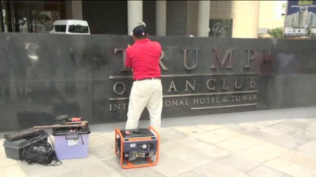Una disputa comercial borra el apellido Trump de su hotel en Panamá