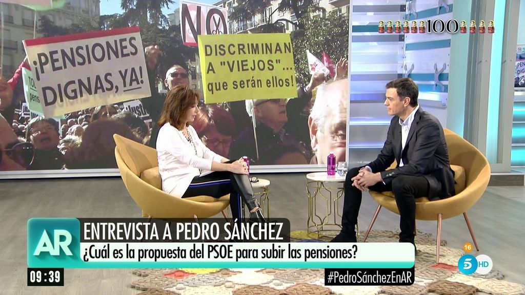 Pedro Sánchez: “Falta un poco de respeto por parte de este Gobierno a los pensionistas”