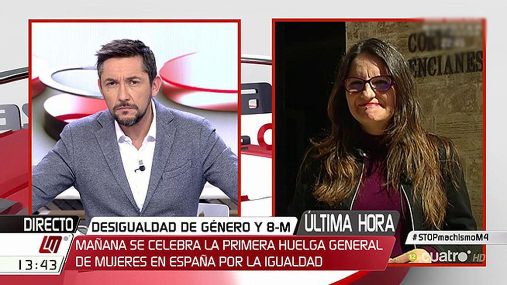 Mónica Oltra: “Este 8 de marzo pararé como todas las mujeres del Gobierno valenciano”