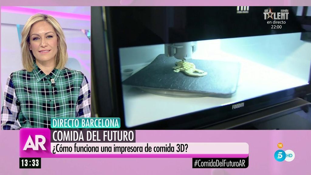 Luján Argüelles presenta los alimentos del futuro y una impresora de comida 3D