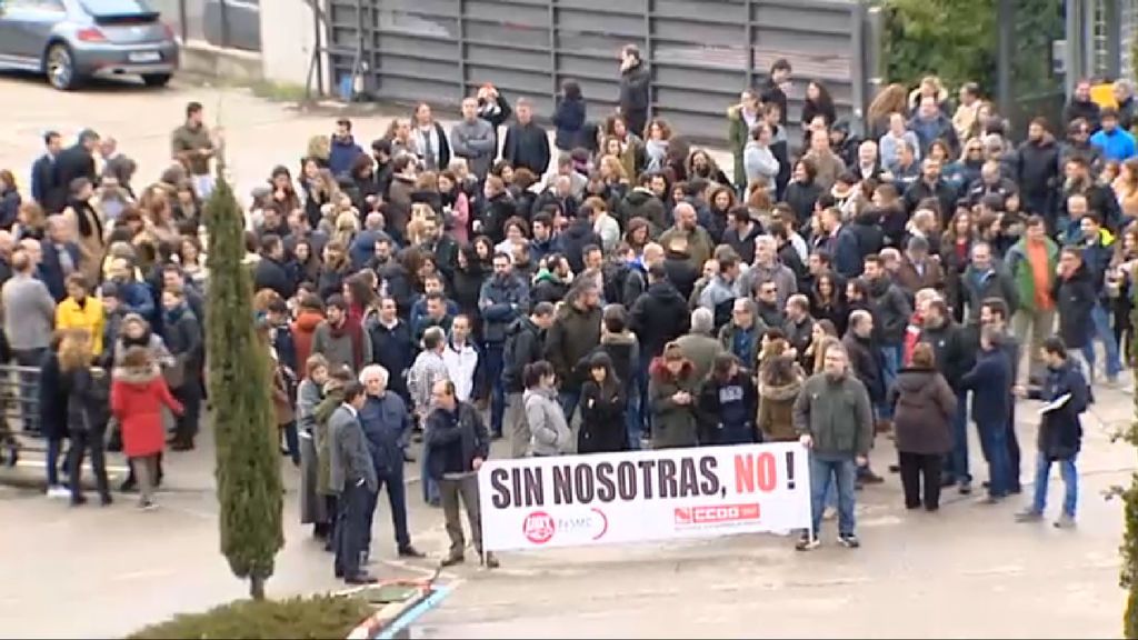 Paros en las grandes empresas españolas con motivo de la huelga feminista