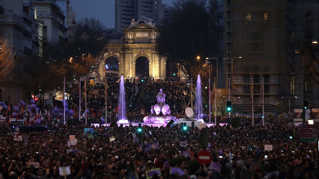 Multitudinaria manifestación del 8 de Marzo por el centro de Madrid