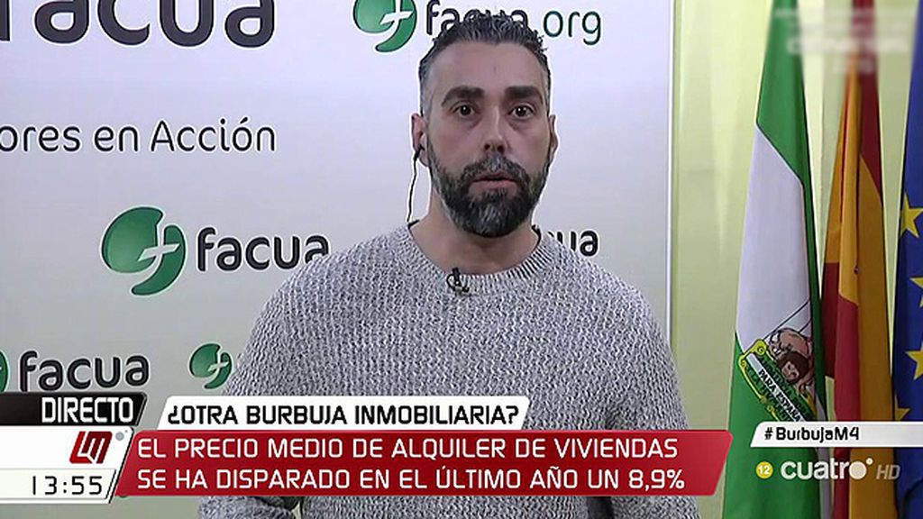 R. Sánchez (Facua): "El Gobierno no ha hecho nada para evitar la especulación inmobiliaria, más bien al contrario"