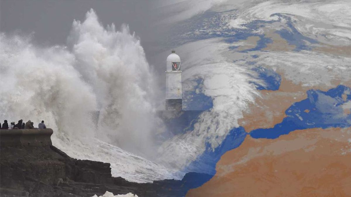 La borrasca 'Félix', a punto de llegar: traerá vientos huracanados y olas de 9 metros de altura