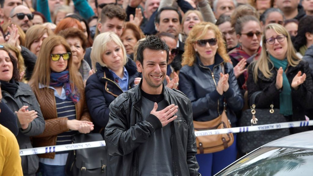 El padre de Gabriel en el último adiós a su hijo