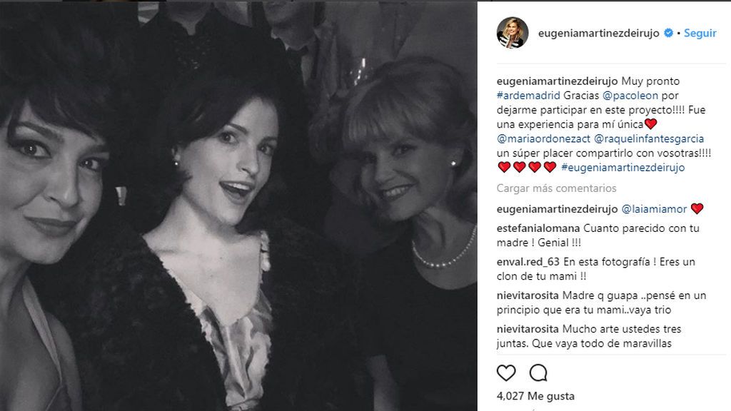 Imagen del rodaje en el Instagram de Eugenia Martínez de Irujo.