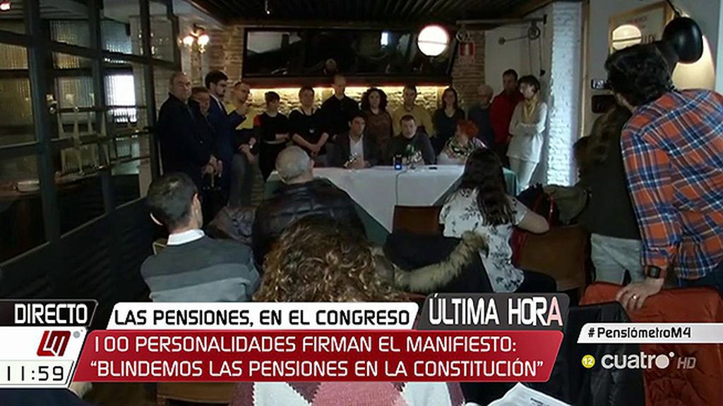 100 personalidades firman el manifiesto ‘Blindemos las pensiones en la Constitución’