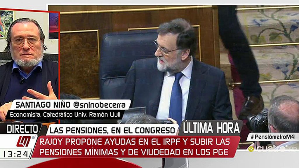 S. Niño Becerra: “El 60% de los mayores de 55 años votan al PP, si el Gobierno no sube más las pensiones es que literalmente no hay fondos”