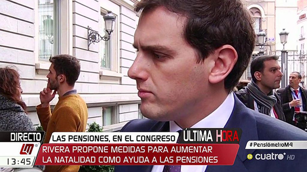 A. Rivera: “El debate del bipartidismo de regatear un euro o dos a los pensiones no aporta nada”