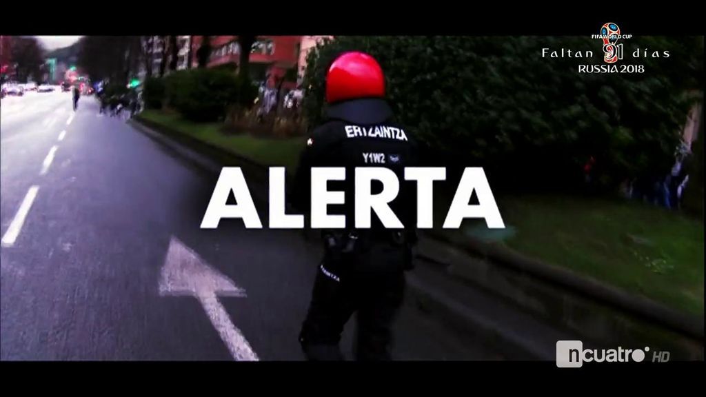 La Ertzaintza blinda Bilbao ante la llegada de los ultras del Olympique de Marsella