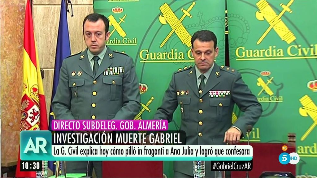 La comparecencia completa de la Guardia Civil sobre el asesinato de Gabriel