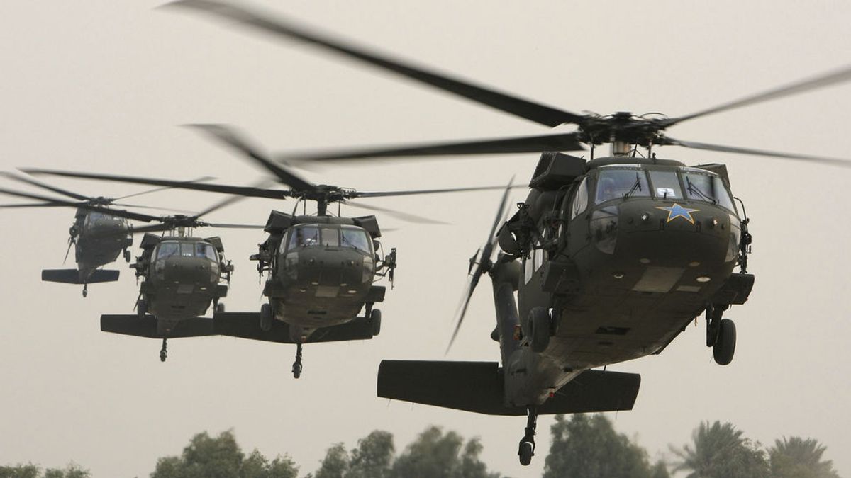 Un helicóptero militar de EEUU se estrella en el oeste de Irak con siete tripulantes a bordo
