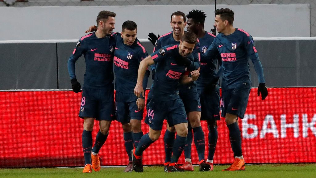 Crónica del Lokomotiv Moscú - Atlético de Madrid, 1-5