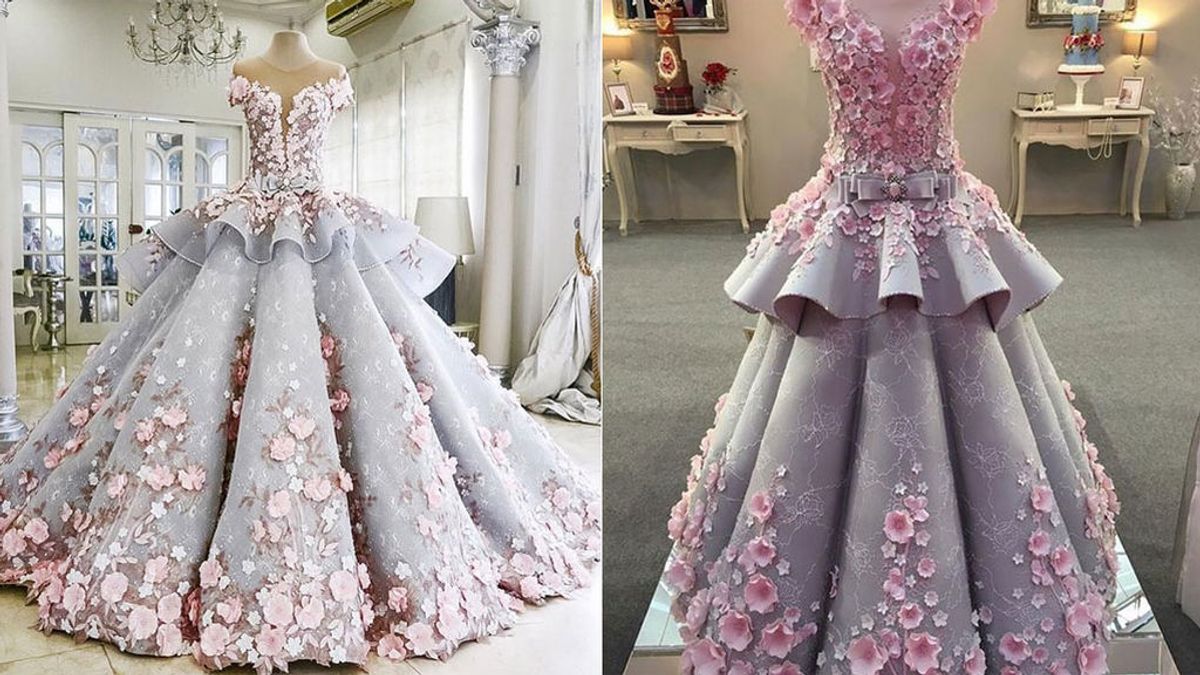 Un vestido de boda…¡qué es un pastel!