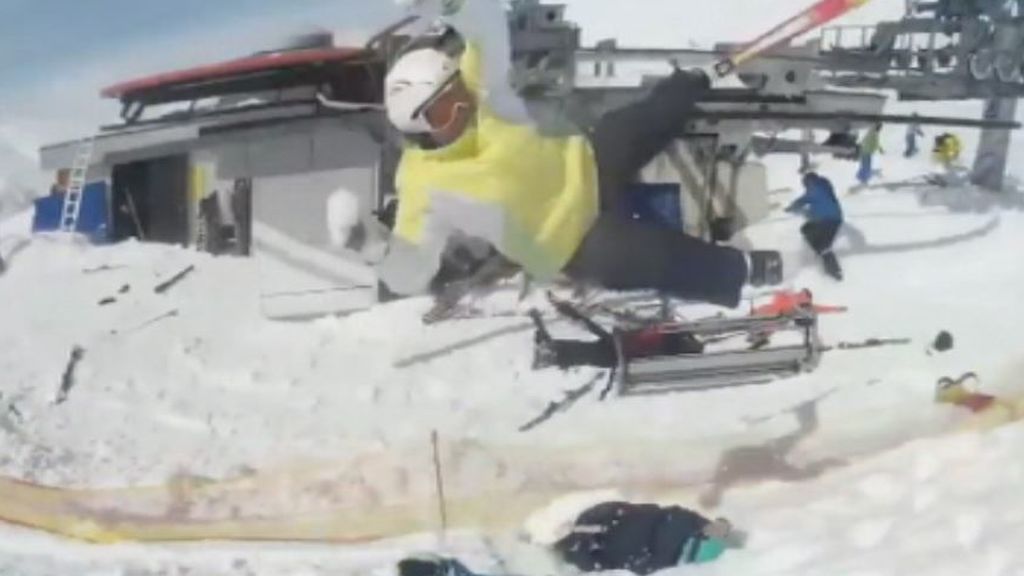 Una decena de heridos tras 'volverse loco' el telesilla de una estación de esquí