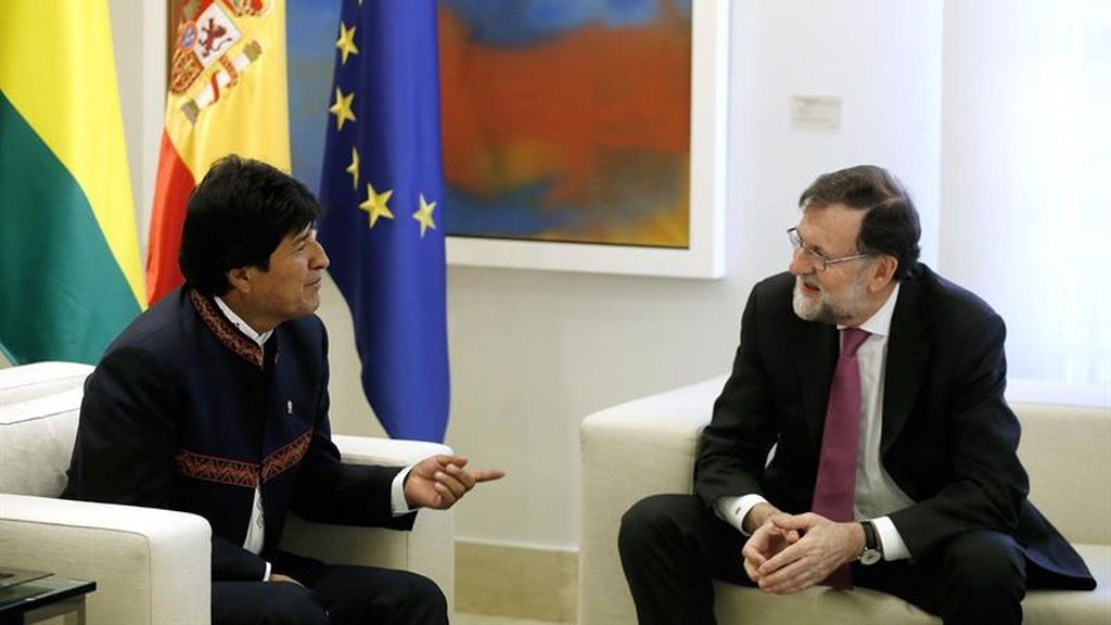 Rajoy se reúne con Evo Morales en la Moncloa