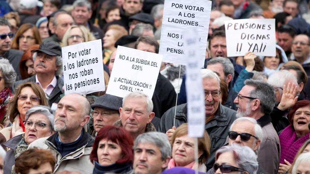 Manifestaciones de jubilados en Zaragoza por unas pensiones dignas