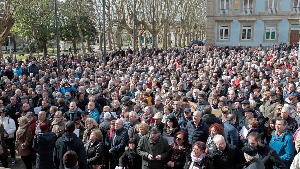 Manifestación de jubilados en Ferrol por unas pensiones dignas