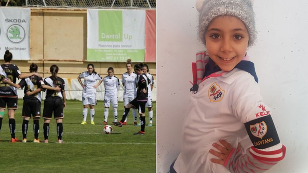 Indignación en el fútbol femenino al no respetar una árbitro el minuto de silencio por Nayara, fan de 9 años del Rayo fallecida la pasada semana