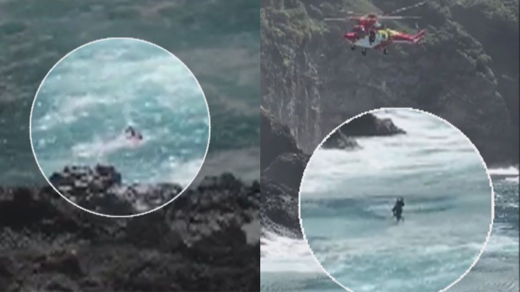 Un policía local protagoniza un heroico rescate en una playa de Tenerife