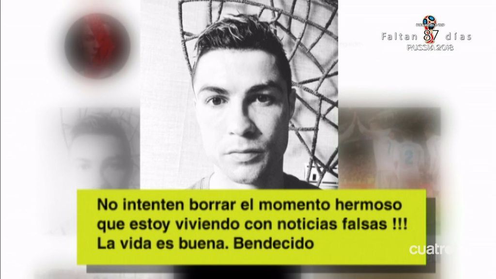 Cristiano: “No intenten borrar el momento hermoso que estoy viviendo con noticias falsas”