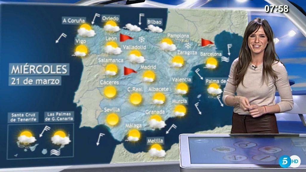 No hay tregua: sigue el frío, el viento y la nieve el primer día de primavera