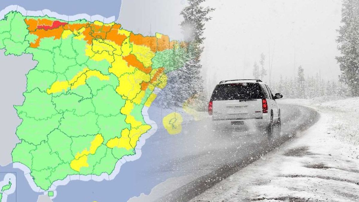 37 provincias en aviso por nieve y lluvia dan la bienvenida a la primavera: 164 carreteras afectadas y 17 puertos cerrados