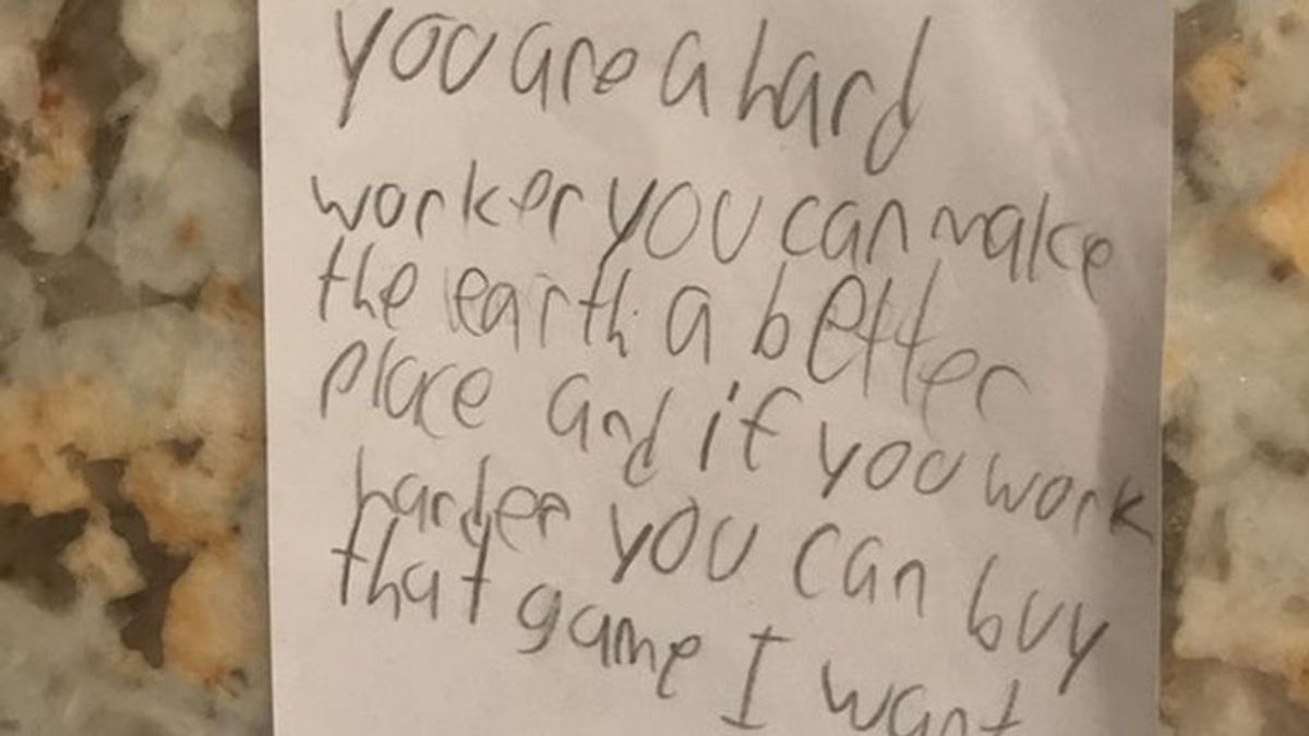 El inesperado final en la carta de un niño a su padre