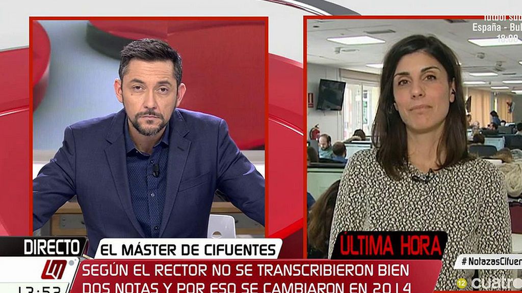 Raquel Ejerique, periodista ElDiario: “La Universidad contradice a Cristina Cifuentes quién nos confirmó que se dejó dos asignaturas”