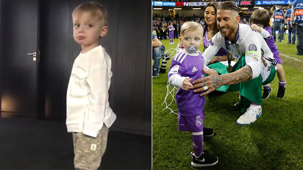 La 'regañina' de Sergio Ramos a su hijo pequeño: "¿Por qué estás rallao? ¿Por qué te ha reñido papá?"