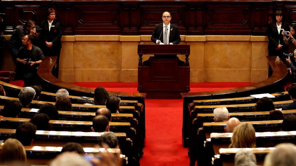 Jordi Turull pide "diálogo" al Estado en su discurso de investidura