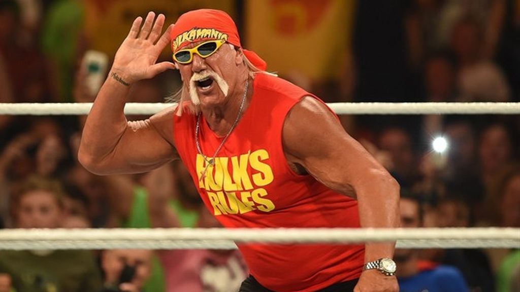 Hulk Hogan en el ring de la 'World Wrestling Entertainment'.