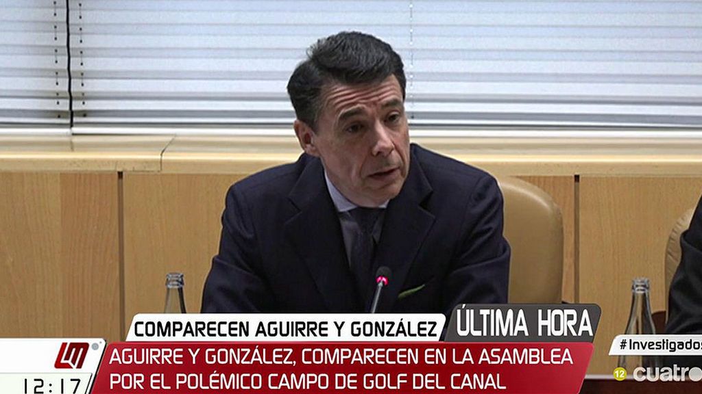 González se acoge a su derecho de no declarar sobre el caso del campo de golf del Canal