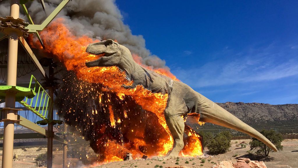 Un T-Rex sale ardiendo en Colorado