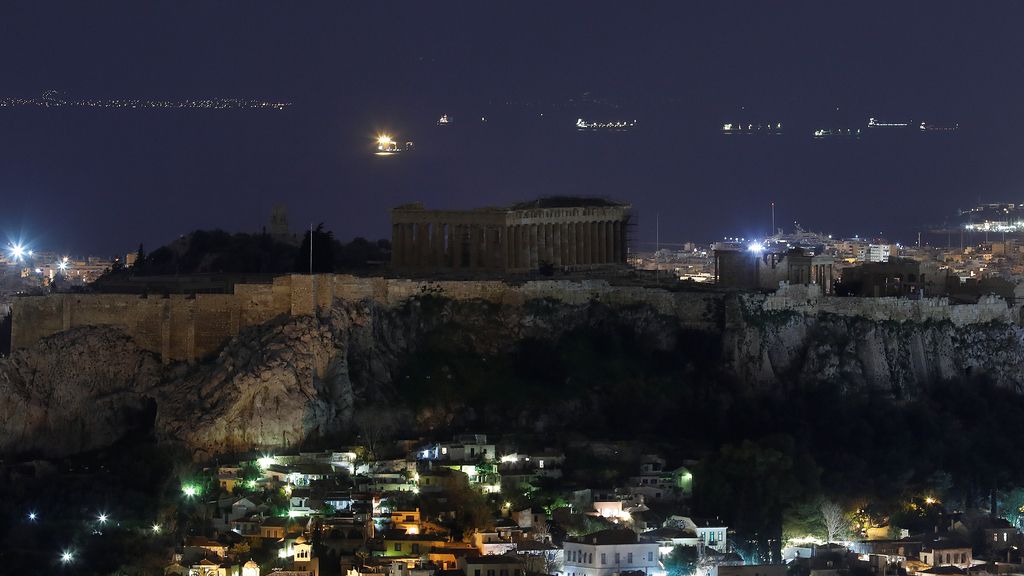 La Hora del Planeta: el Partenón de la Acrópolis de Atenas, Grecia