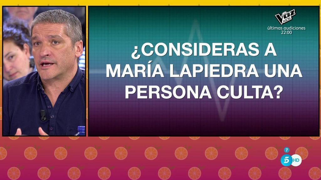 Gustavo González considera que María Lapiedra no es una persona culta