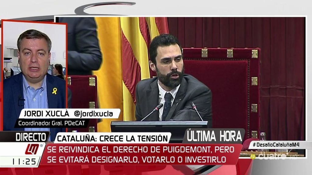 Jordi Xuclá: "Creemos que las personas que son electas y están en prisión tienen derecho a poder asistir a las sesiones plenarias"