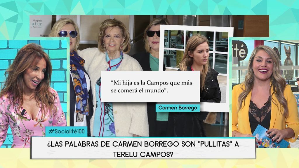 Guerra abierta entre la familia Campos: Las "pullitas" de Carmen Borrego a Terelu