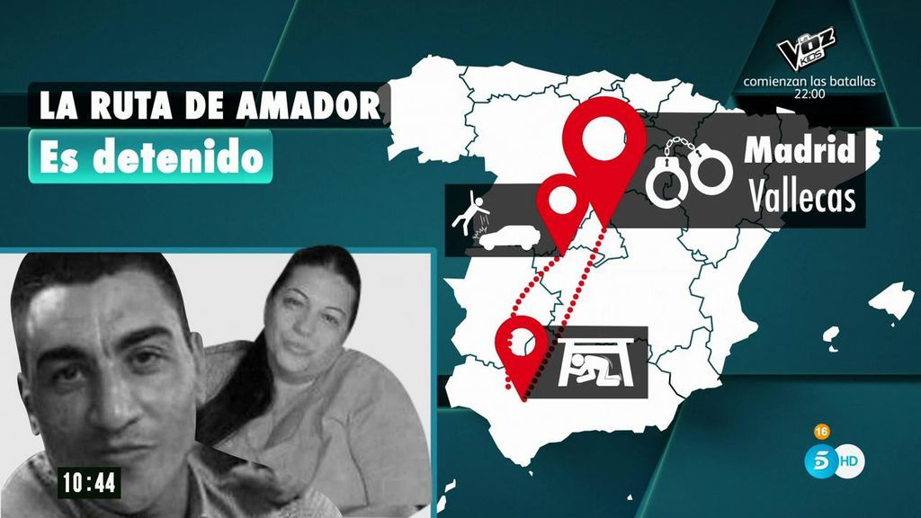 El periplo de Amador para huir de la Guardia Civil durante los 8 días de búsqueda