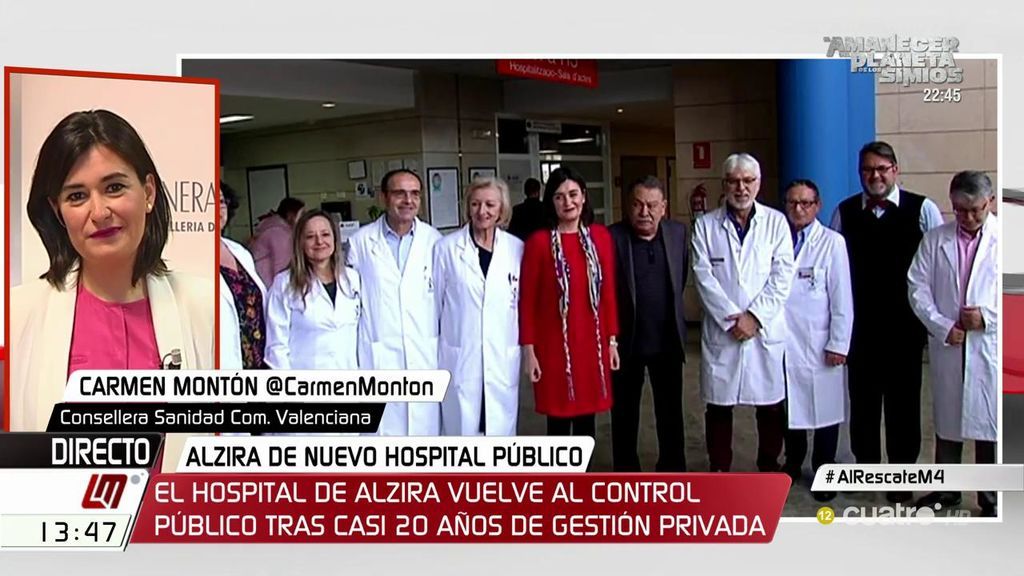 Carmen Montón: "La sanidad es un derecho y debe estar alejada de la esfera mercantil"