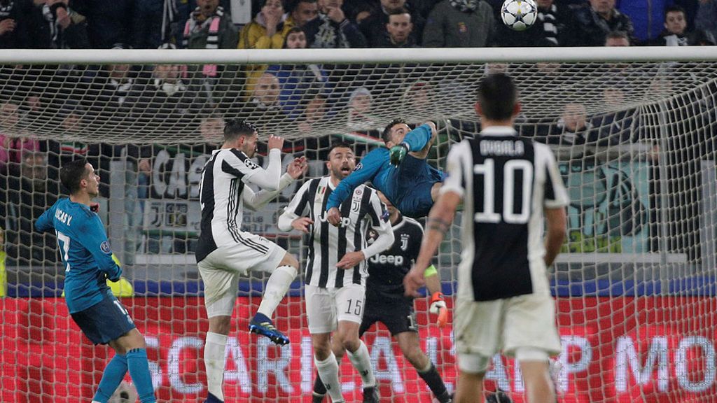 El Madrid sentencia a la Juve en Turín (0-3) y Cristiano marca un gol de chilena para la historia de la Champions