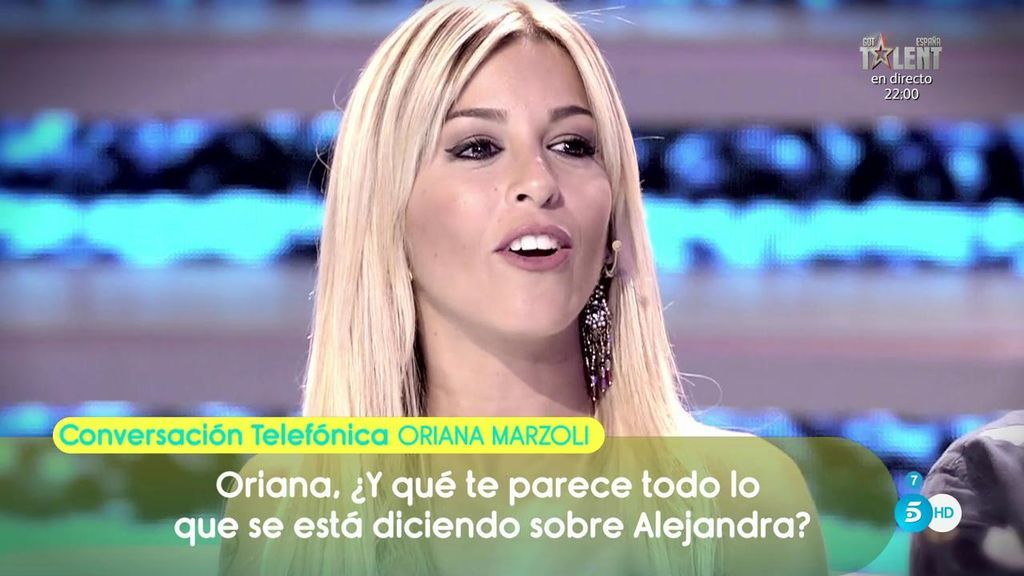 Oriana desmiente a Rafa Mora: "Alejandra nunca se metería en 'Mujeres y Hombres', no le gusta nada ese programa"