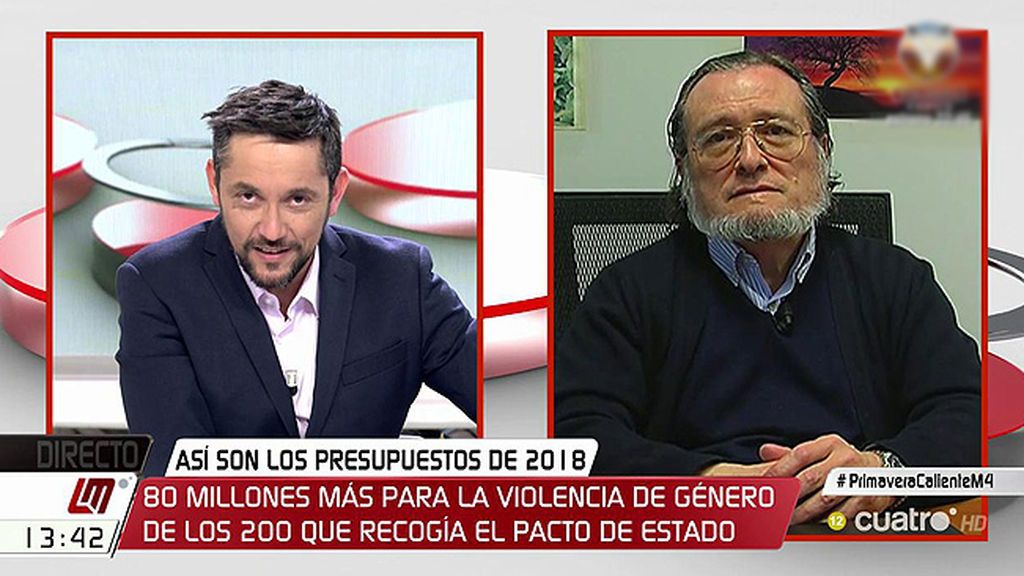 Santiago Niño Becerra: "La realidad para el año 2018 es que España se va a gastar en intereses de la deuda pública 31.500 millones de euros"