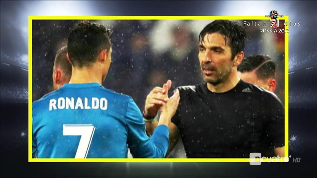 La felicitación de Buffon a Cristiano sobre el césped por su golazo de chilena