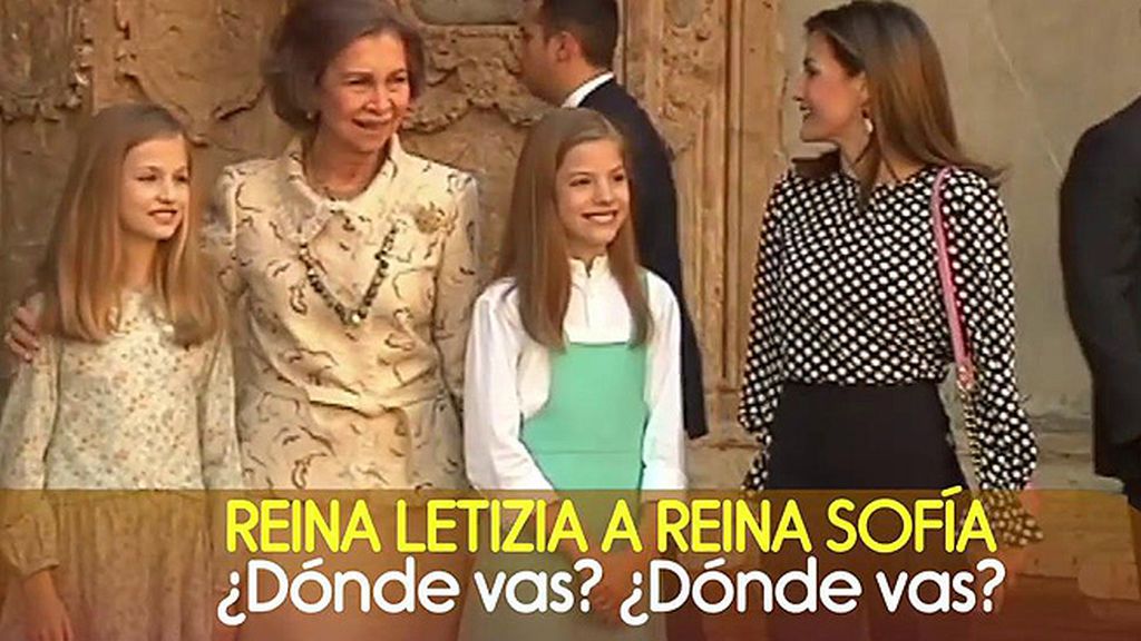 Lo que le dijo Doña Letizia a Doña Sofía tras su momento de tensión: "¿Dónde vas tú delante?"
