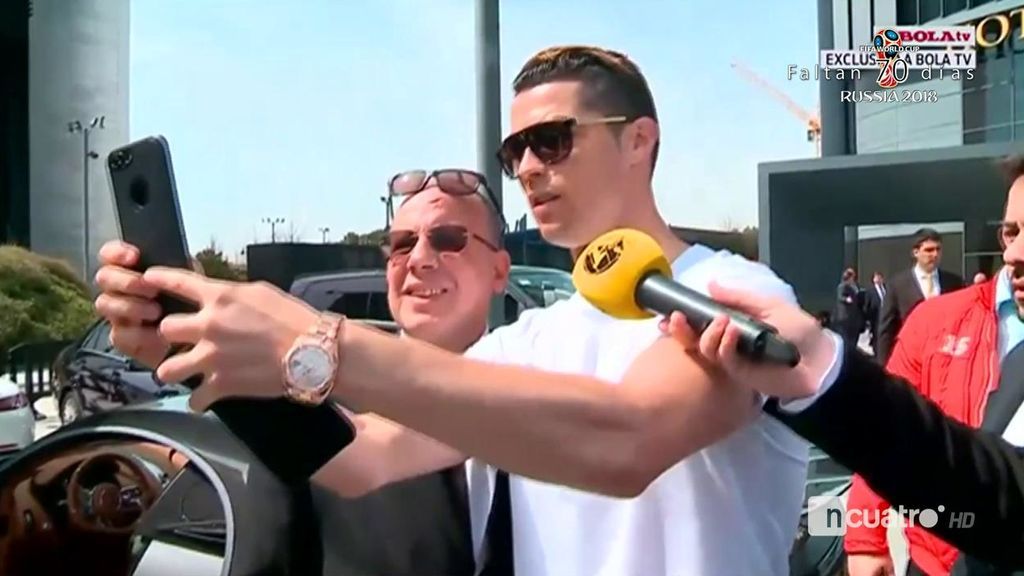 Cristiano Ronaldo visita al Sporting de Lisboa antes de medirse al Atleti en la Europa League